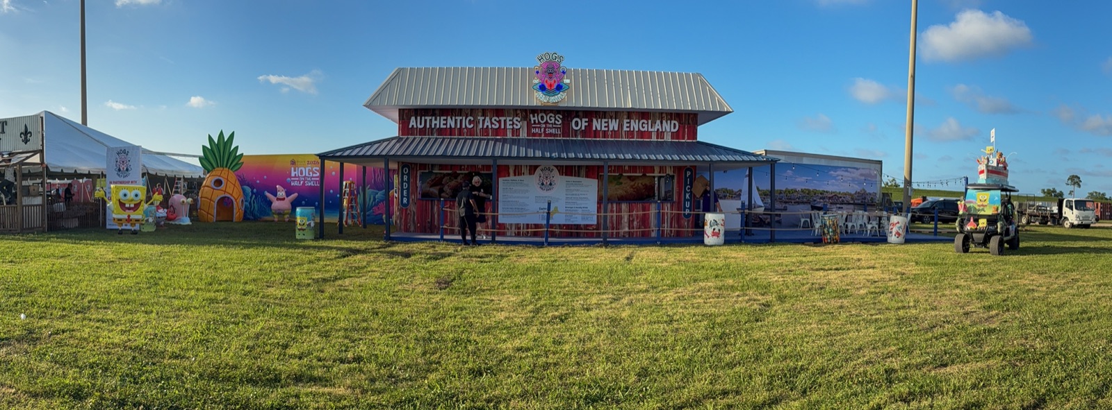 The Hogs on the Half Shell booth at Hogs for the Cause
