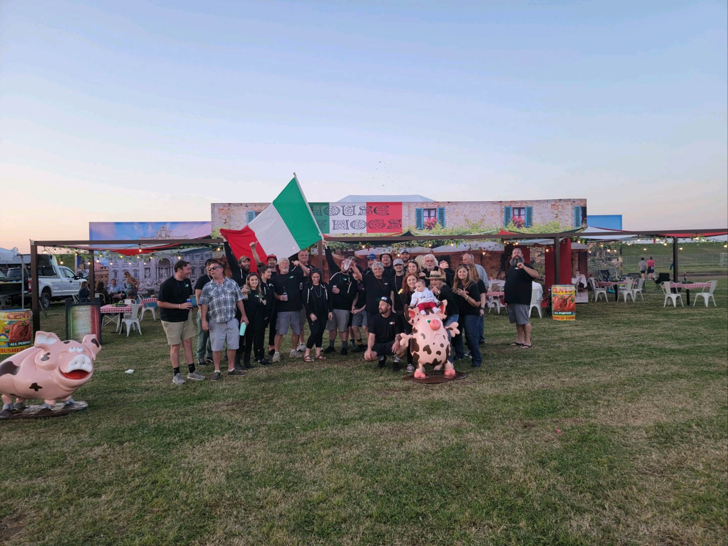 The House of Hogs crew together at the festival
